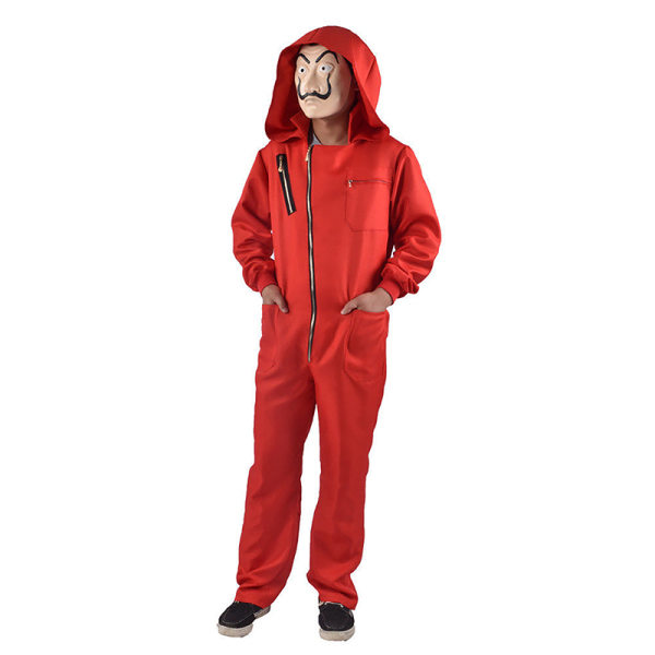 House Paper Heist La Casa Halloween Cosplay Dekor Kostym XL