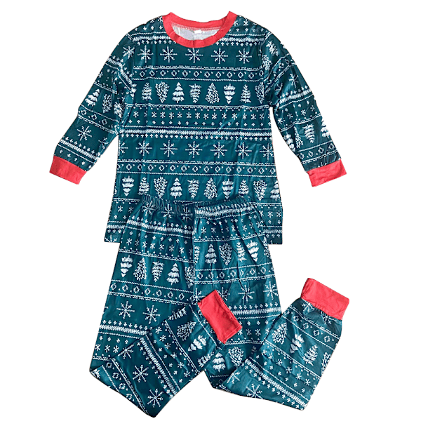 Julpyjamas för Familjen - Matchande Set för Vuxna, Kvinnor, Barn - Sömnkläder, Nattkläder Kids 3-4Years