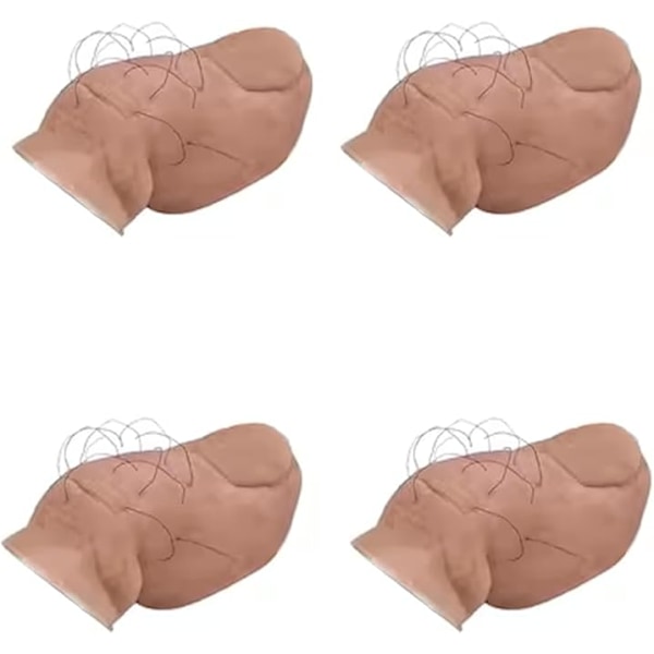 Hauskat isot varpaat -kenkäkoristeet karvoilla Crocseihin, Söpöt hilpeät realistiset varvaskoristeet 3D-stereoskooppiset varvas Crocs -tarvikkeet aikuisille lapsille G 4PCS