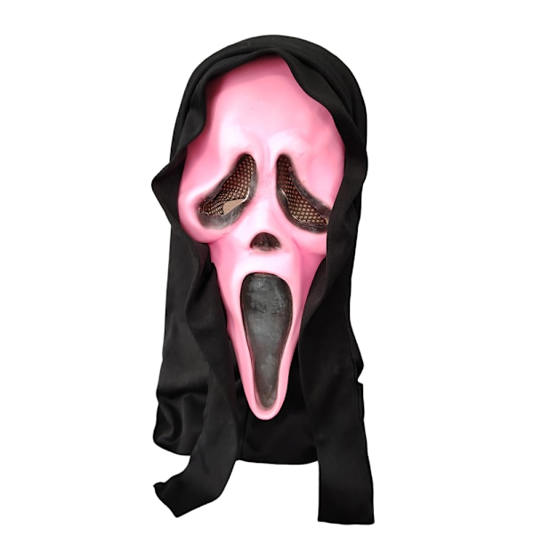 Skräckspöke Mask Latex Skräck Halloween Kostym Vuxen Halloween Dekoration Rekvisita Pink