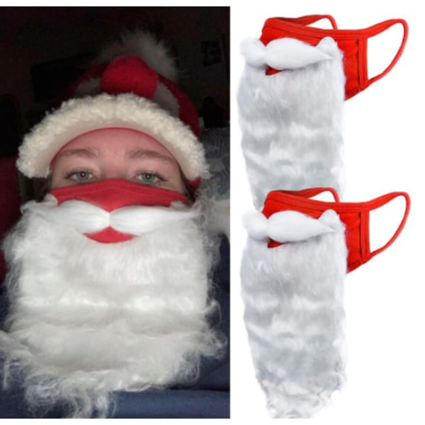5st 3D Christmas Creative Santa Claus Skäggmasker Cosplay Party