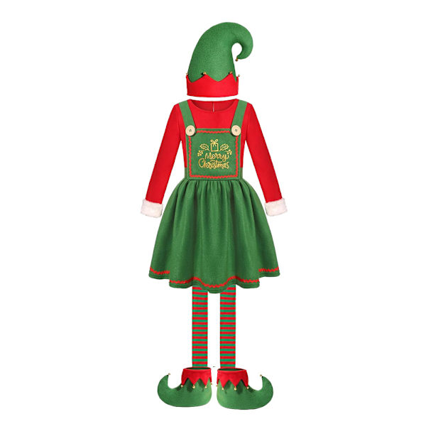 Joulupuvut aikuisille, tonttupuku miehille, tonttupuku naisille, aikuisten tonttupuku Girls M