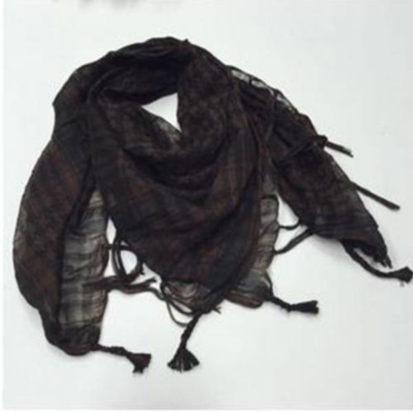 Unisex Vinter KeffIyeh Arabisk Skjerf Militær Hals Wrap Sjal Skjerf Burn