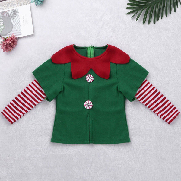 Vuxen Kid Cosplay Elf Costume Christmas Fancy Dress Santa Helper Party Outfits Boys 11-12 Years