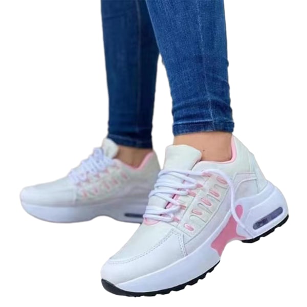 Kvinnor Tränare Fitness Löp Sneaker Walking Skor white 36
