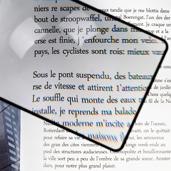 Förstoringsglas Läslins Bokmärke för sidförstoring