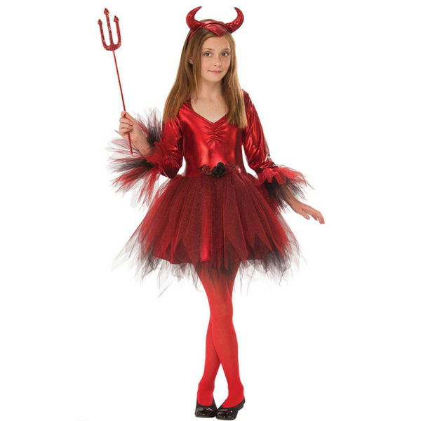 Halloween Red Bull Devil Costume Cosplay Roll Costume Scen Women L