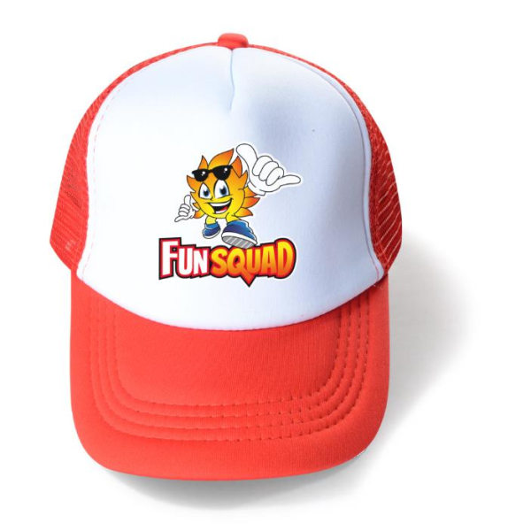 Barn Pojkar Flickor Fun Squad Cap Snapback Justerbar Meshback Trucker Hat B