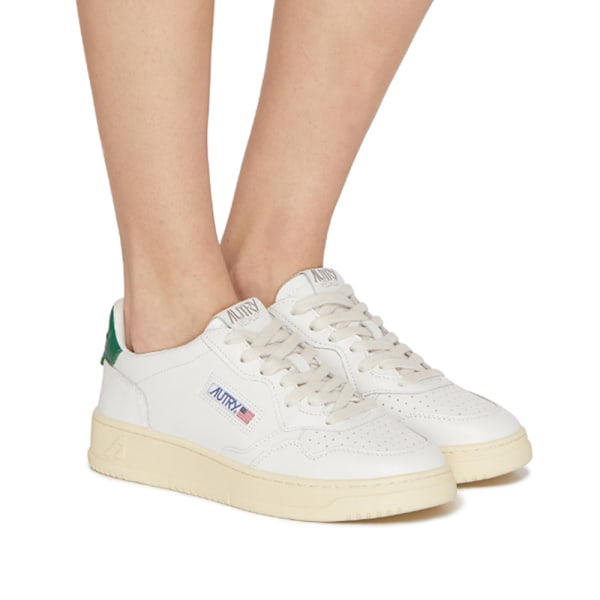 AUTRY 01 LÅG LÄDER SNEAKER Green 41