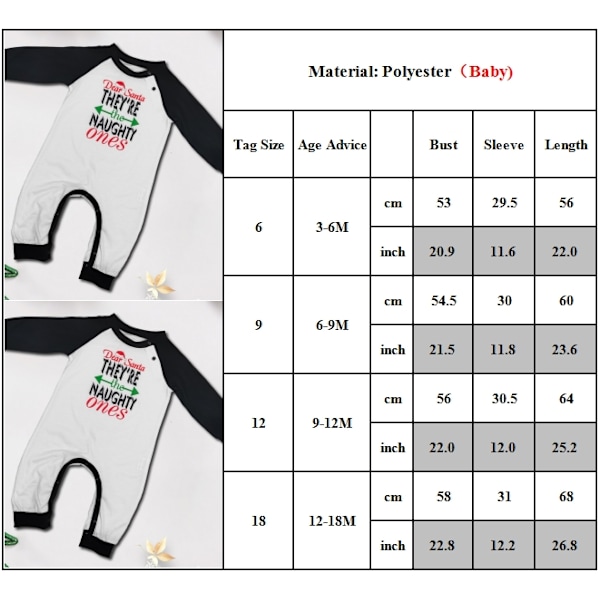 Perheen Yhteensopivat Joulupyjamat Aikuisille Lapsille Vauvoille Jouluiset Yöasut Pyjamat Pjs Set Baby 6-9M