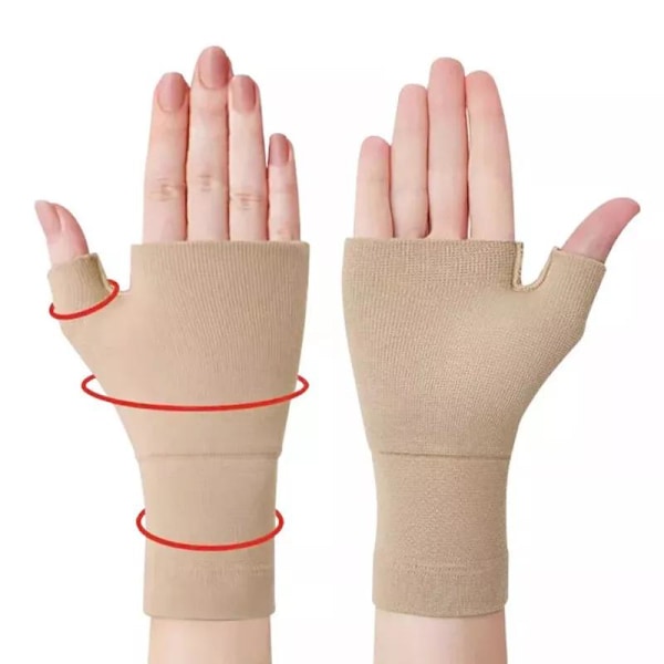 Handledsstöd Tumme Handskar Tumartrit Handskar Tumartrit Handledsstöd För Tumme Handledssmärta Lindring Sport Smärtlindring - 1 Par Skin L