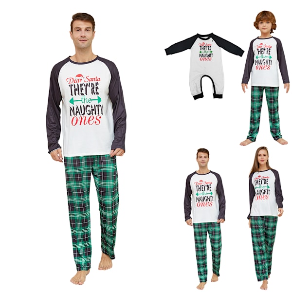 Perheen Yhteensopivat Joulupyjamat Aikuisille Lapsille Vauvoille Jouluiset Yöasut Pyjamat Pjs Set Men M