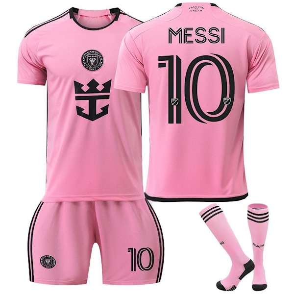 2024-2025 Miami Hemmatröja Barn Fotbollströja Set No.10 MESSI Fotbollströjor 18