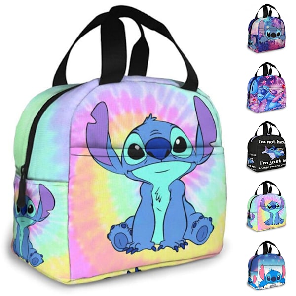 Lilo og Stitch Print Isoleret Madkasse Picnic Rejse Madopbevaring Taske Håndtaske #3