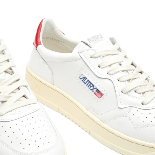 AUTRY 01 LOW LÆDER SNEAKER Løbesko Træningssko Red 40