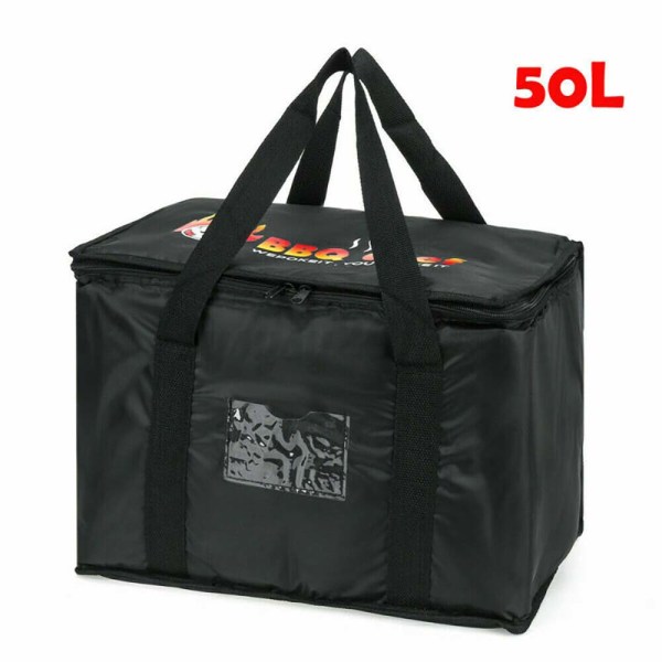 Stor isolering Tote Måltid Leveranspåse Paket Vikbar dragkedja 16L