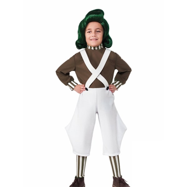 Charlie och chokladfabriken Willy Wonka Cosplay-dräkt Barn Pojkar Halloweenfest Prestationskläder Julgåva #1-Oparenpa People M