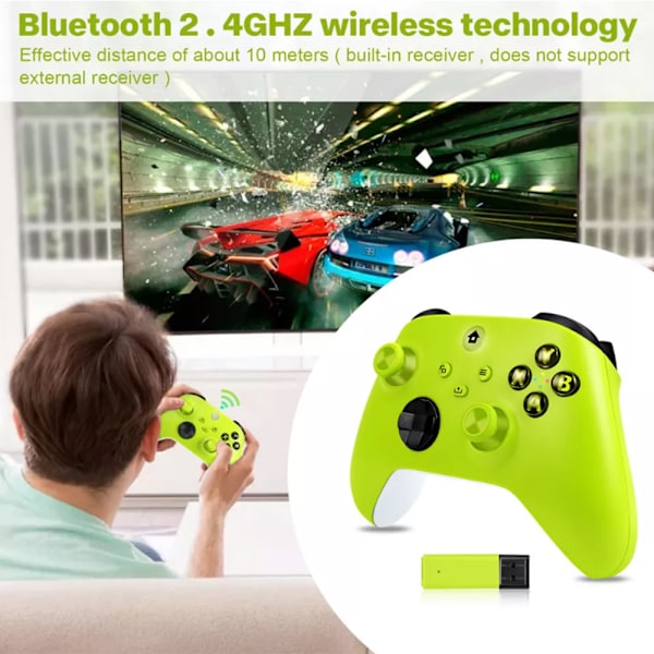 Trådløs kontroller for Xbox One & Xbox Series X|S PC Windows - Med lydkontakt Yellow