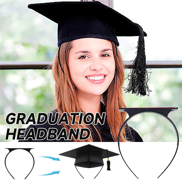 Mösshattband - Grad Cap Headband Säkrar Din Examenshatt 2PCS