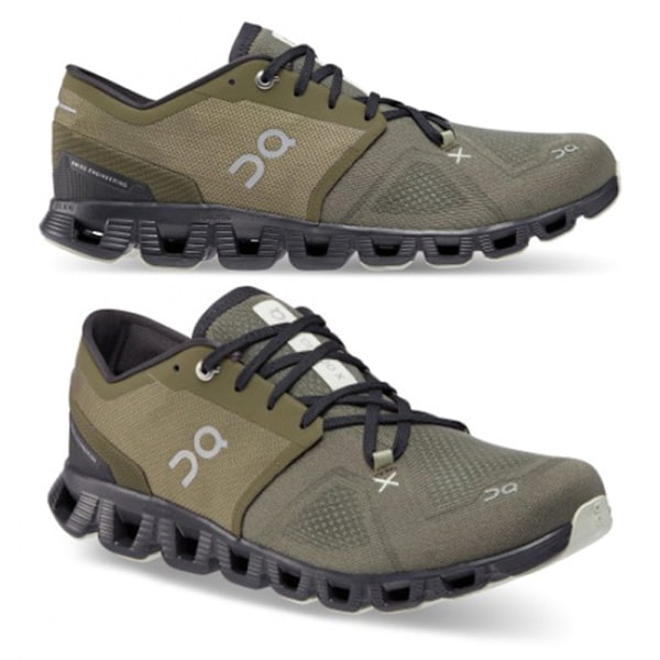 ON CLOUD 5 Herr Dam On Träningsskor Cloud X Andningsbara Sneakers Utomhus Lätta Löparskor Graey Green 44.5