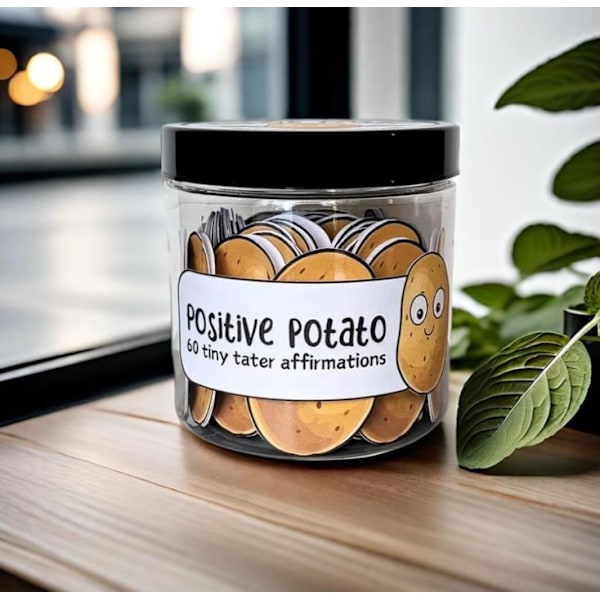 Positive Pickle Emosjonell Støtte Bekreftelseskort, Morsomme Emosjonell Støtte Bekreftelseskort, Unisex Gave, Perfekt Kontordekorasjon B-Potatoes for 30 days