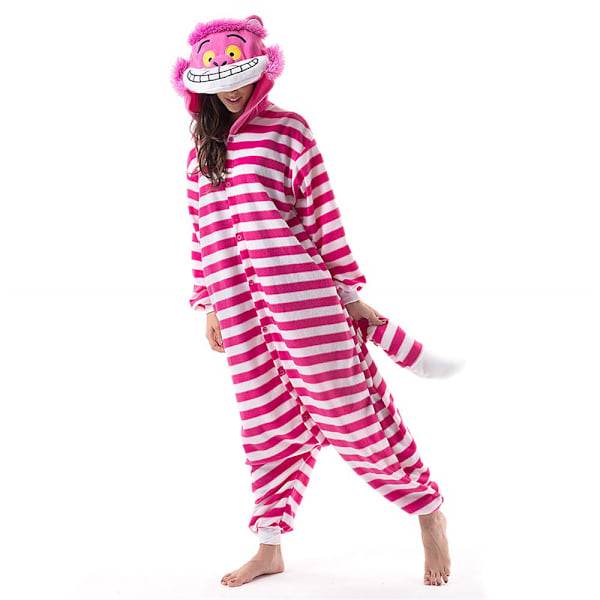 Unisex Voksen Jule Onesie Pyjamas til Kvinder Lynlås Hætte Jumpsuit Voksen Plys Heldragt Nattøj Lange Ærmer A XL
