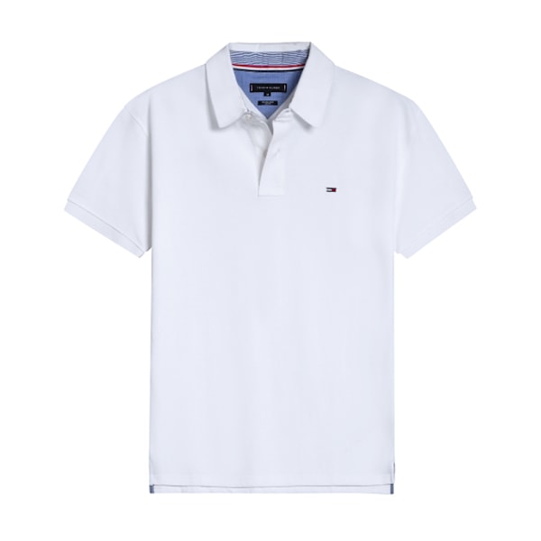 Tommy Hilfiger Herr 1985 Regular Fit Pikétröja White M