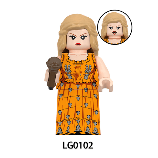 8 stk. Taylor Swift Byggeklods Minifigur MOC Klodser Samlelegetøj Børnegaver 8PCS