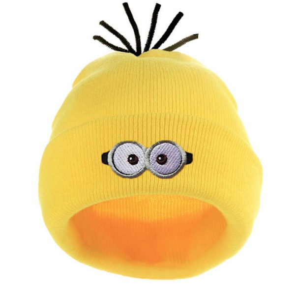 Despicable Me Minions Stickad Mössa Vuxen Kvinnor Män Söt Vinter Varm Mössa A