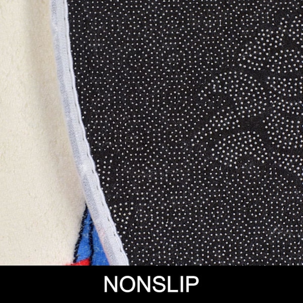 Rund Matta för Barn, Dinosaurietema Halkfri Baksida Lätt att Tvätta Heminredning, Supermjuk Mikrofiber Tecknad Djurdesign, Lämplig för