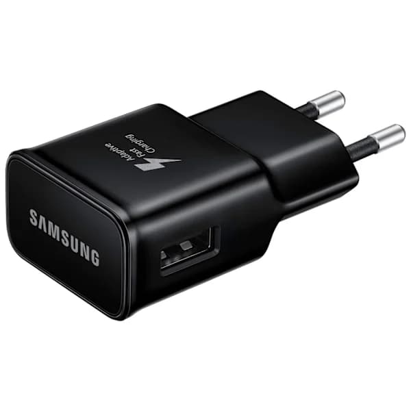 Original Samsung USB-A Hurtigoplader EP-TA20, 15W - Sort