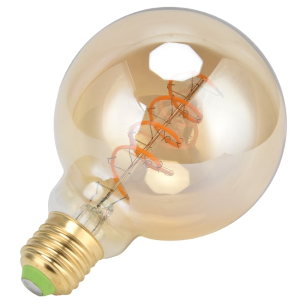Glødelampe LED Dæmpbar Fleksibel Glødetråd Enkelt Spiral Retro E27 4W Varm Hvid Glødelampe 110V Guld
