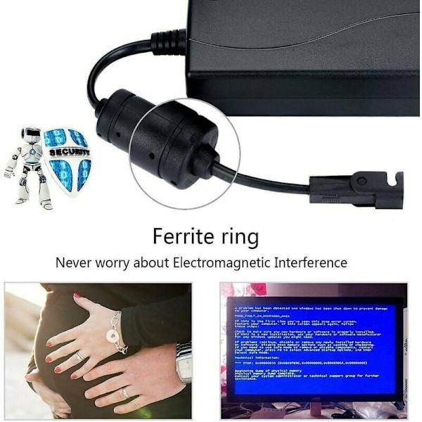 Strömförsörjning för lyftstol, smidig och effektiv universell kompatibilitet, adapter för eldriven vilstol med tvåpolig kontakt för elektriska fåtöljer, hemmabio
