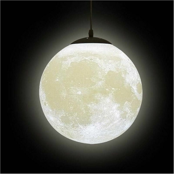 3D Måne Lysekrone-Måne Taklampe Måne Lysekrone Planet Taklampe Hengelampe Månebelysning Restaurant Bar Hjem Barnerom LED