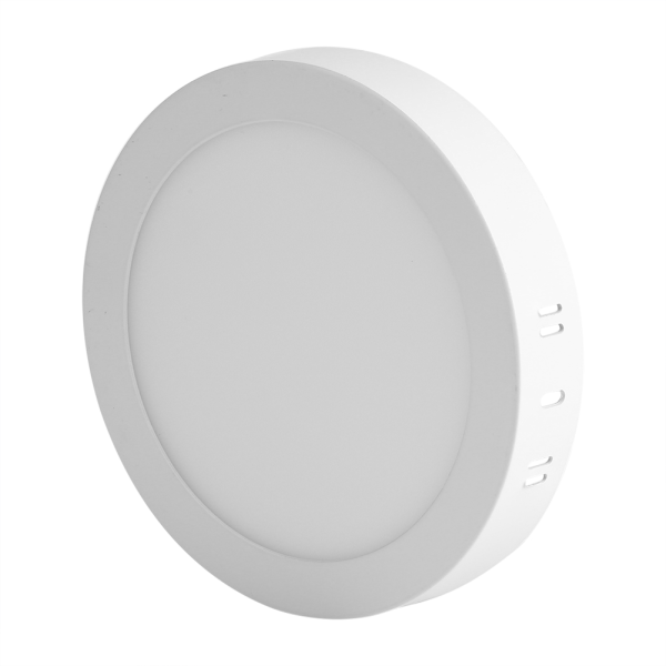 Rund form overflatemontert LED-takpanel Down Lights pære Slim vegglampe 12W varm hvit