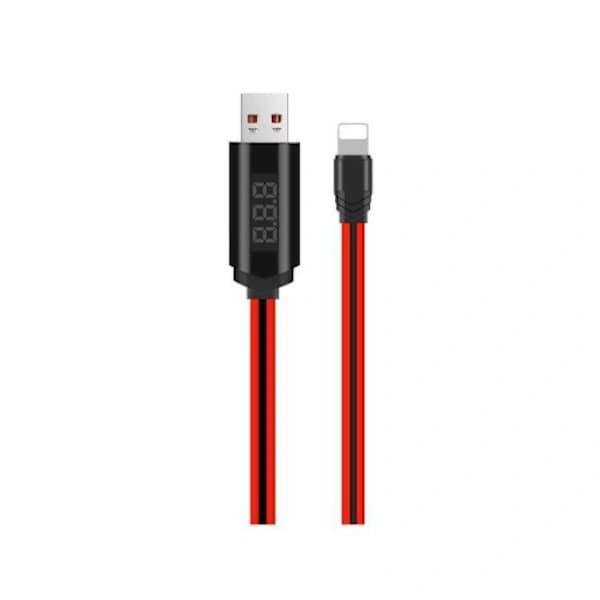 Hoco Lightning iPhone USB -kaapeli LED-näytöllä ja ajastimella