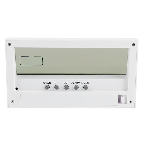 Multifunktionell utsökt digital elektronisk väckarklocka med temperaturdatumvisning (vit)
