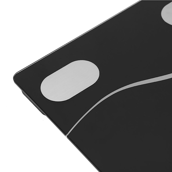 LCD-kotitalous Bluetooth -kehon rasvavaaka Elektroninen painovaaka Kehon terveysanalysaattoriMusta