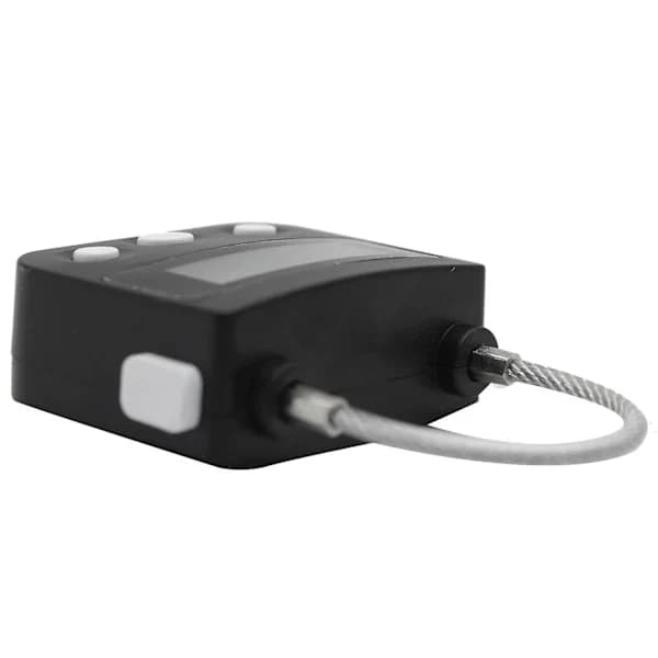 Metaltimerlås USB LCD-skærm Metal Elektronisk Genopladelig Timer Multifunktionshængelås Sort