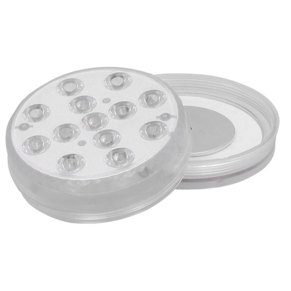 LED Pool Magnetisk Lampe IP68 16 Farver RGB Undervandslys med 28-Tasters Fjernbetjening Sugekop