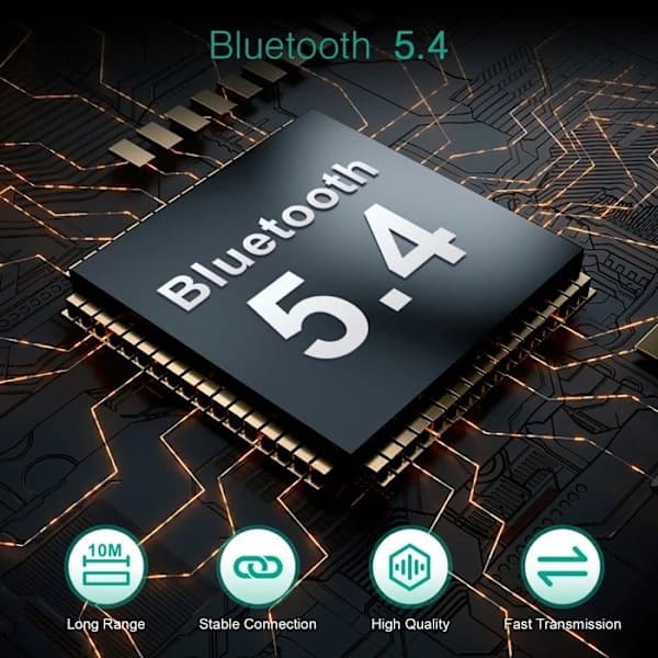 Bluetooth-sender/-mottaker, trådløs Bluetooth-adapter, Bluetooth 5.4 lydadapter musikk-mottaker