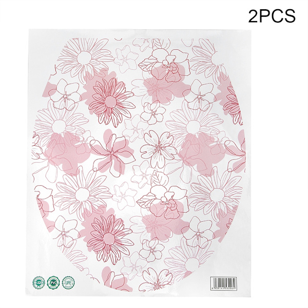 2 st Roliga Toalettskyltar Dekorationer (Rosa Tryck)