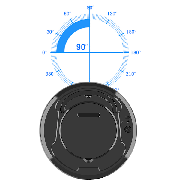 USB-laddning 3-i-1 Smart Golvrobotdammsugare Hushållsdammsugare Svart
