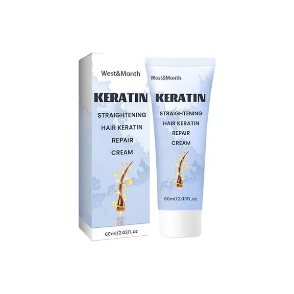 Keratin Utjämnande Behandlingskräm, Reparerande Silkeslen Hårmask Behandlingskräm