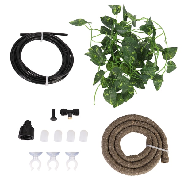 Djungelhabitat Flexibel Simulerad Rotting Atomizer Enhet Set för Reptil Terrarium(typ1)