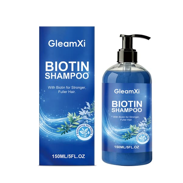 Biotin shampoo til daglig rens, der efterlader håret glat, let, flydende og voluminøst.