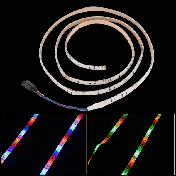 Vattentät USB RGB LED-listbelysning bakgrundsbelysning för dator-TV (1 m)