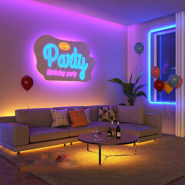 LED-ljusband 10M Bluetooth 5050 icke-vattentät RGB SMD LED-ljusband, med 44-tangenters infraröd fjärrkontroll och 12V strömförsörjning, används för