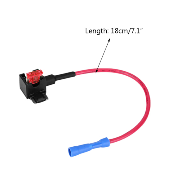 10 st. Bil Säkring Tap Adapter 10A Micro Mini Blad Säkringshållare