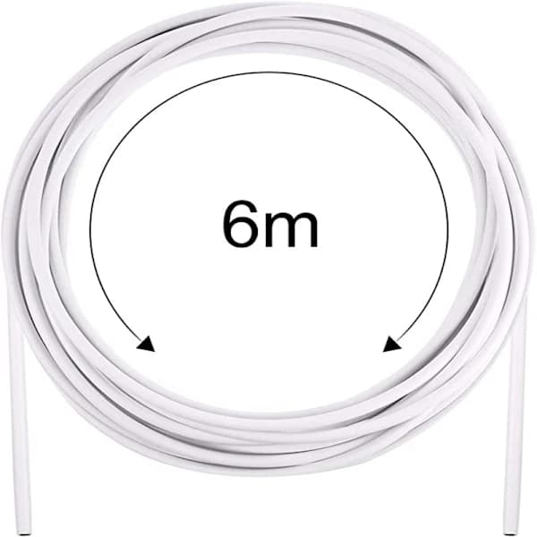 6 meter gardinvajer med 8 par krokar och öglor, Multi-Pur